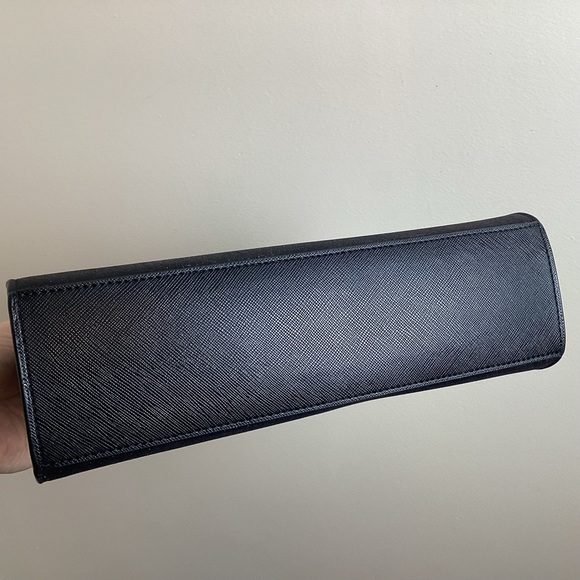 Kate Spade Tinsel Glitter Fabric Black Satchel Crossbody Purse & Wallet *As Is - Picture 11 of 16